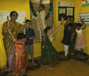 Celebrating navratri and dussehra 2016 at Ekadaksha learning center, chennai