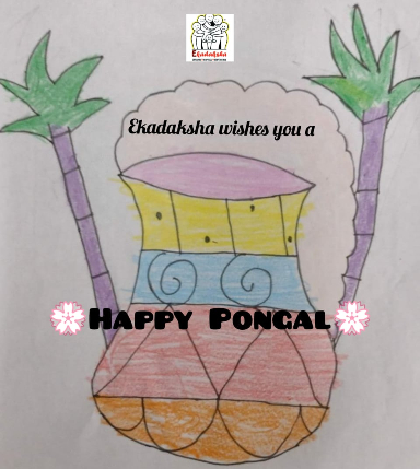 Pongal wishes 2022, Ekadaksha learning center, Ekadaksha trust, Chennai